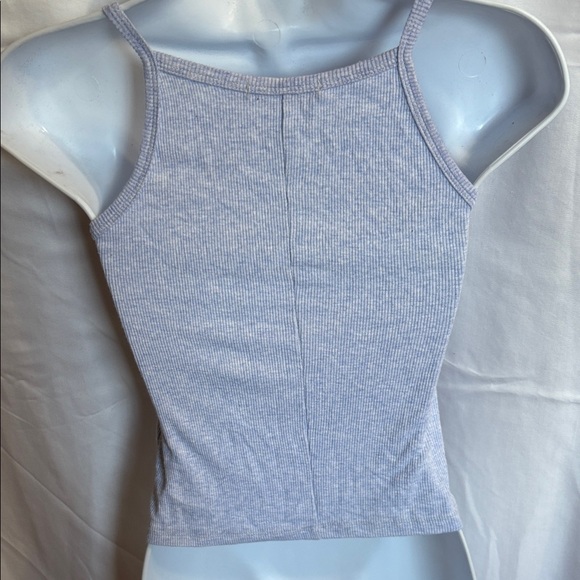 Brandy Melville Light blue Ribbed Tank Top - Picture 3 of 3